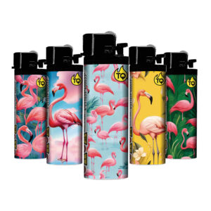 [LL-F41292] TQ Reibrad Motivfeuerzeug FLAMINGO