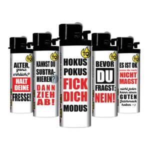 [LL-F41290] TQ Reibrad Motivfeuerzeug HOKUS POKUS
