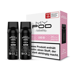 [LL-E41545] TOBALIQ MyPOD – 20mg – 2er Pack (2×600 Züge) – Love 66