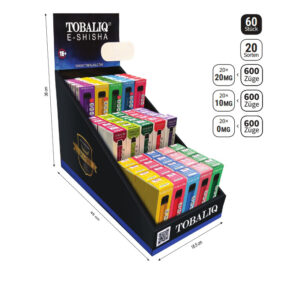 [LL-41006] TOBALIQ 60er Starter Set, 600Puffs (mit 0mg, 10mg und 20mg)