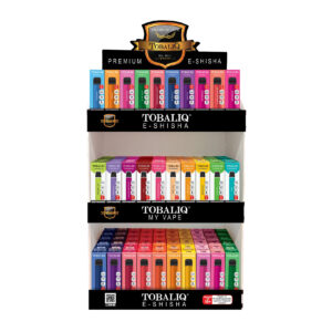 TOBALIQ E-Zigaretten 150er Mix Displayständer 0, 10 und 20 mg Nikotin (700 und 600 Züge)
