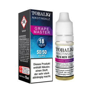 [LL-E40720] TOBALIQ E-Liquid Grape Master, Nikotinsalz 18mg
