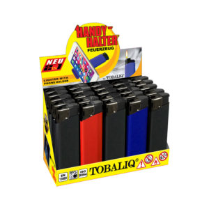 [LL-F40605] TOBALIQ 2in1 “Feuerzeuge mit HANDY HALTER” Mix 2