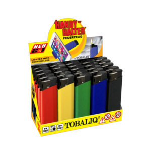 [LL-F40553] TOBALIQ 2in1 “Feuerzeuge mit HANDY HALTER”