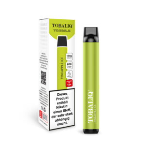 TOBALIQ E-Shisha 600Puffs – 10mg Nikotin – Pineapple Ice