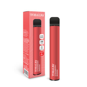 [LL-E41382] TOBALIQ TQ Fly 700 Puffs – Ohne Nikotin – Strawberry Banana