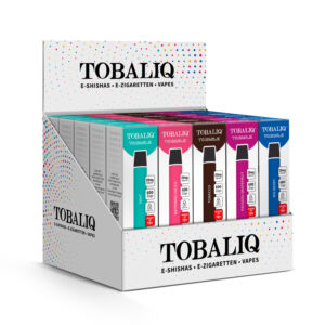 TOBALIQ E-Shisha 600Puffs – 20mg Nikotin – 20er Mix Display