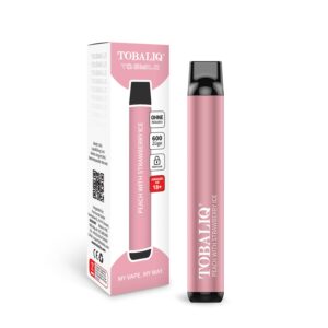 [LL-E41319] TOBALIQ TQ Smile 600 Puffs – Ohne Nikotin – Peach with Strawberry Ice