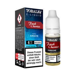 TOBALIQ E-Liquid – 6mg Nikotin – Fresh Cherries