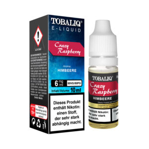 TOBALIQ E-Liquid – 6mg Nikotin – Crazy Raspberry
