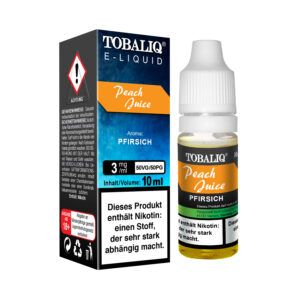 TOBALIQ E-Liquid – 3mg Nikotin – Peach Juice
