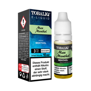 TOBALIQ E-Liquid – 3mg Nikotin – Max Menthol