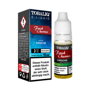 TOBALIQ E-Liquid – 3mg Nikotin – Fresh Cherries
