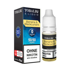 [LL-E40767] TOBALIQ E-Liquid – 0mg Nikotin – Banana & Blackcurrant
