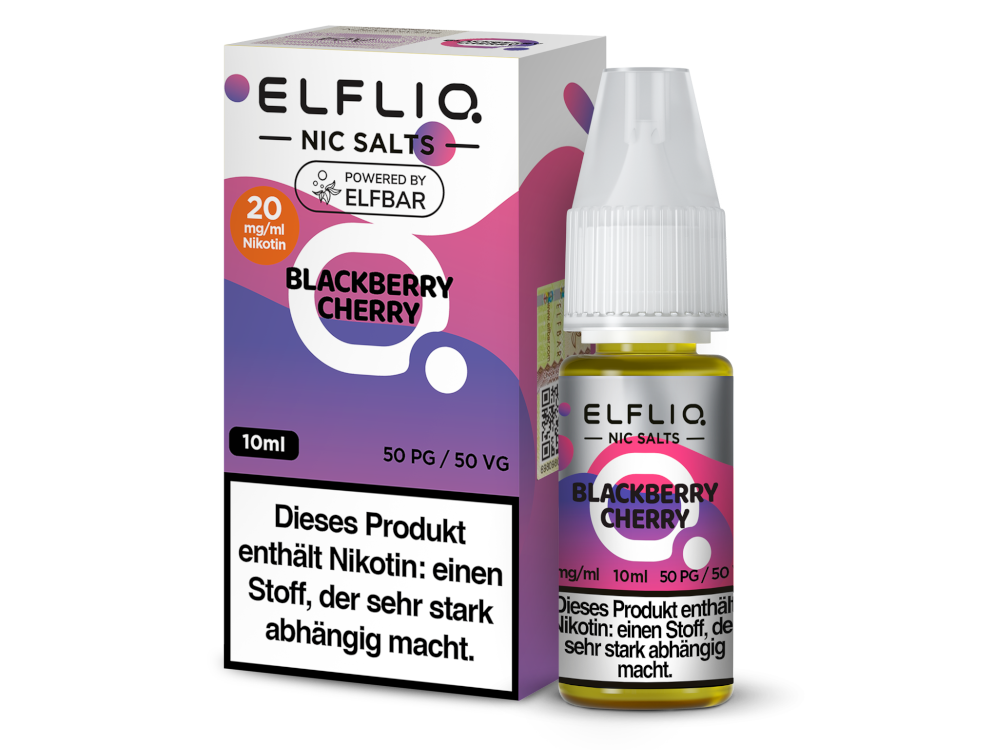 ELFLIQ - Blackberry Cherry - Nikotinsalz Liquid - 20 mg/ml