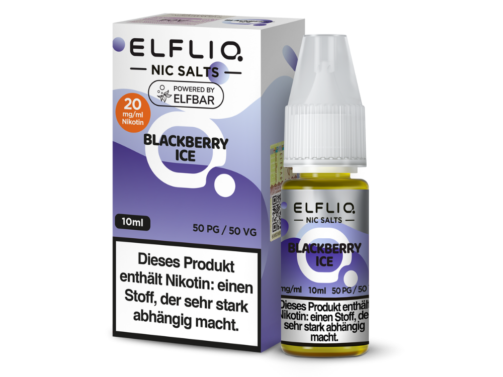[IC-EQNSL10BI-20MG] ELFLIQ - Blackberry Ice - Nikotinsalz Liquid - 20 mg/ml