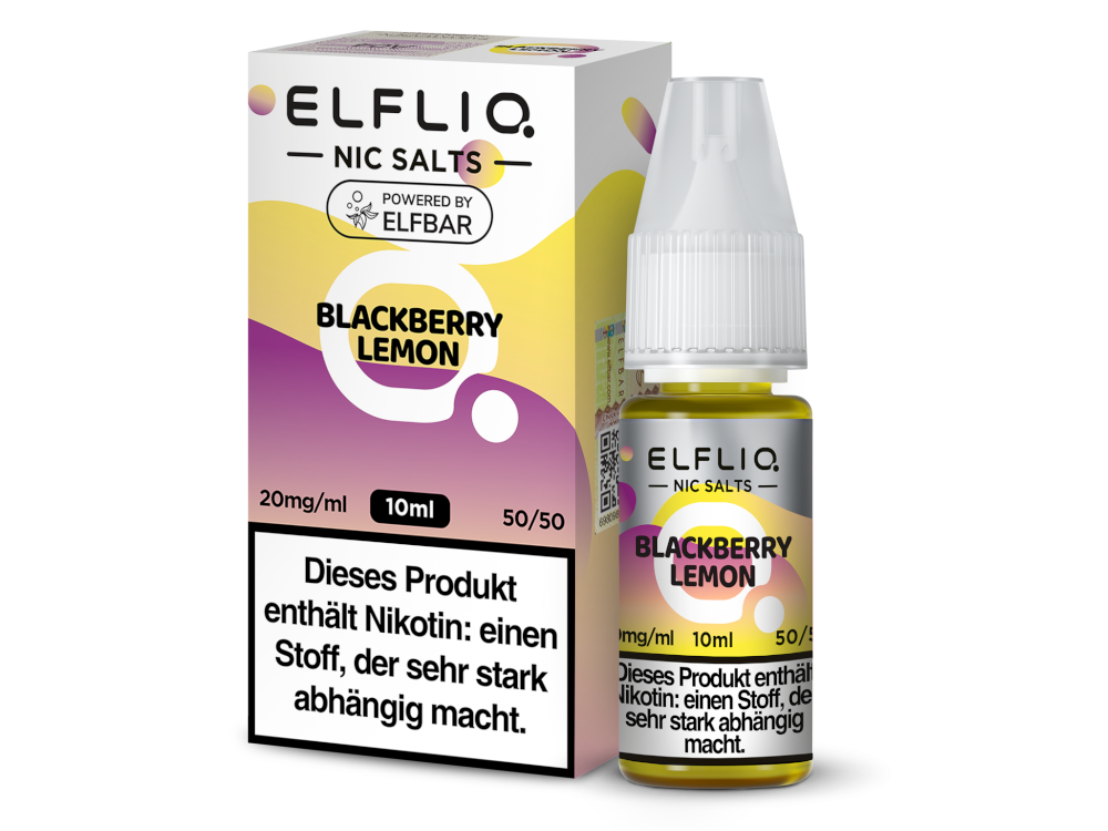 [IC-EQNSL10BL-20MG] ELFLIQ - Blackberry Lemon - Nikotinsalz Liquid - 20 mg/ml