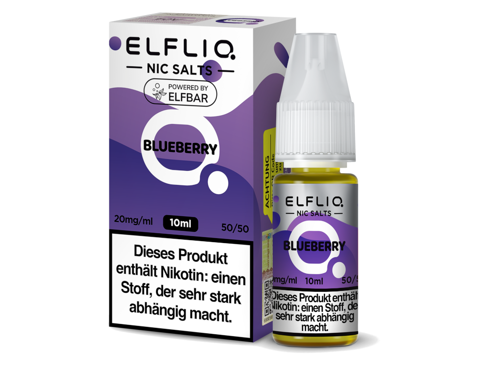 [IC-EQNSL10BB-10MG] ELFLIQ - Blueberry - Nikotinsalz Liquid - 10 mg/ml