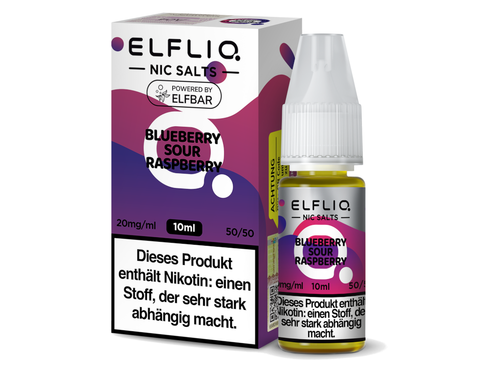 [IC-EQNSL10BS-20MG] ELFLIQ - Blueberry Sour Raspberry - Nikotinsalz Liquid - 20 mg/ml