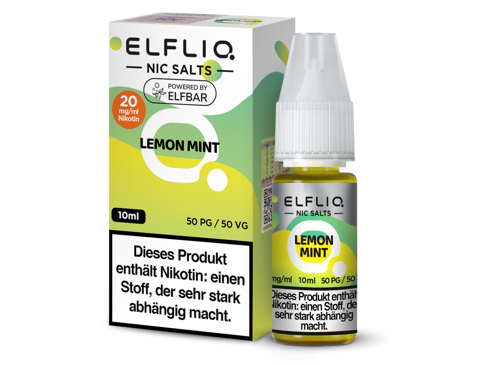 [IC-EQNSL10LM-20MG] ELFLIQ - Lemon Mint - Nikotinsalz Liquid - 20 mg/ml