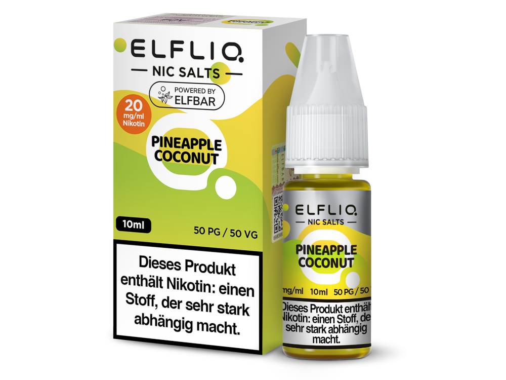 ELFLIQ - Pineapple Coconut - Nikotinsalz Liquid - 10 mg/ml