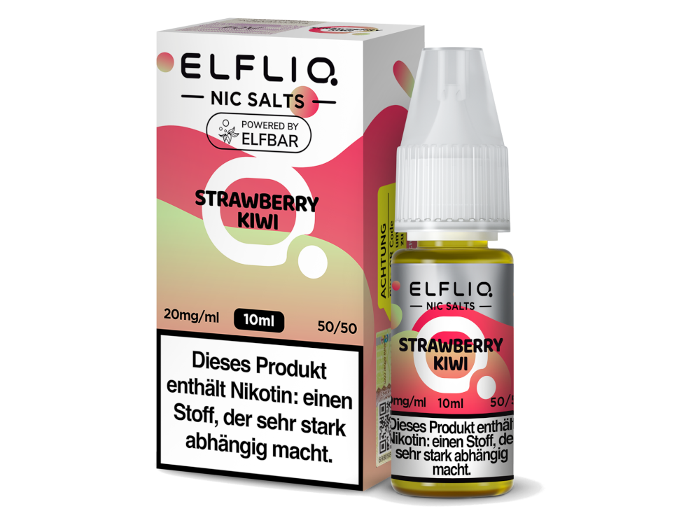 [IC-EQNSL10SK-10MG] ELFLIQ - Strawberry Kiwi - Nikotinsalz Liquid - 10 mg/ml